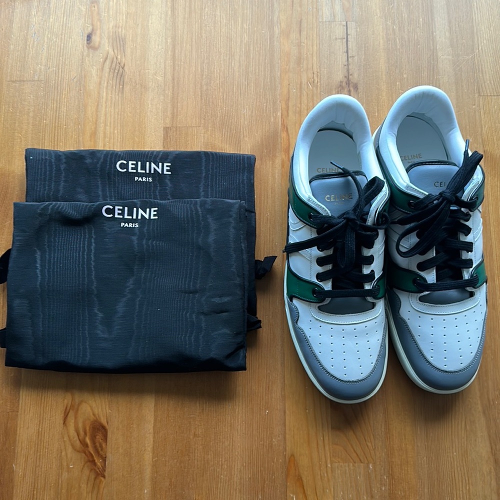 Celine Break Low Top Sneakers Grey White Size 44 / US 11